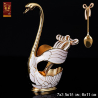 694834 (в уп.100шт.) - Ложки в наборе 7пр. 7х3,5х15см, 11см. /270-9-Gold/, материал: металл. от магазина Светотехника