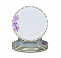 GL13-118 (в уп.4наб.) - Тарелка плоская 27см. 10.5", набор 6шт, new bone China, материал: фарфор. от магазина Светотехника