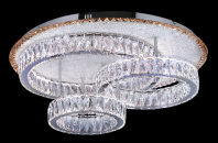 БЖ526/800 CR Led 3000+4000+6500K, 332W, диммер, хрусталь К9, размер: D800*H300мм (1) светильник пото от магазина Светотехника