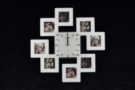 М1001В white colour (в кор.10шт.) АКЦИЯ - Часы-фоторамка, размер: 450*450 мм, материал: МДФ, стекло. от магазина Светотехника