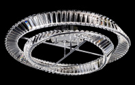 AD6307-60+80 CH Led 3000+6000K, 176W, диммер, хрусталь, размер: D800*H220мм (1) светильник потолочны от магазина Светотехника