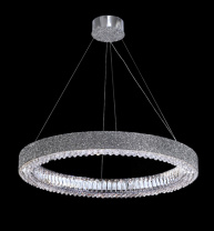 БЖ523/800 CR Led 3000+4000+6500K, 508W, диммер, хрусталь К9, размер: D800*H100/1000мм (1) светильник от магазина Светотехника